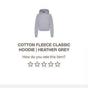 Skims cotton fleece classic hoodie